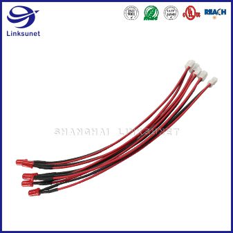 5MM red LED Lamp and UL1007 22 - 28AWG automotive  wiring harness