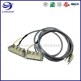 Han Heavy Duty Connectors 3 x 1.5mm2 Industrial Wiring Harness