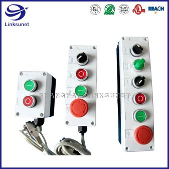 2 - 6P ONPOW Plastic Button Box Wiring Harness