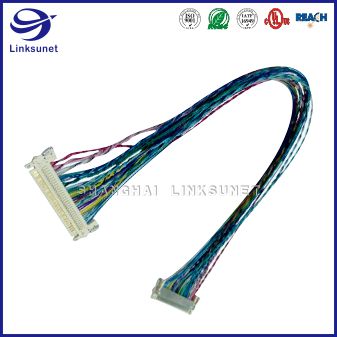 LVDS FI - X Series Connectors UL1016 Flat Cable  Wiring Harness 