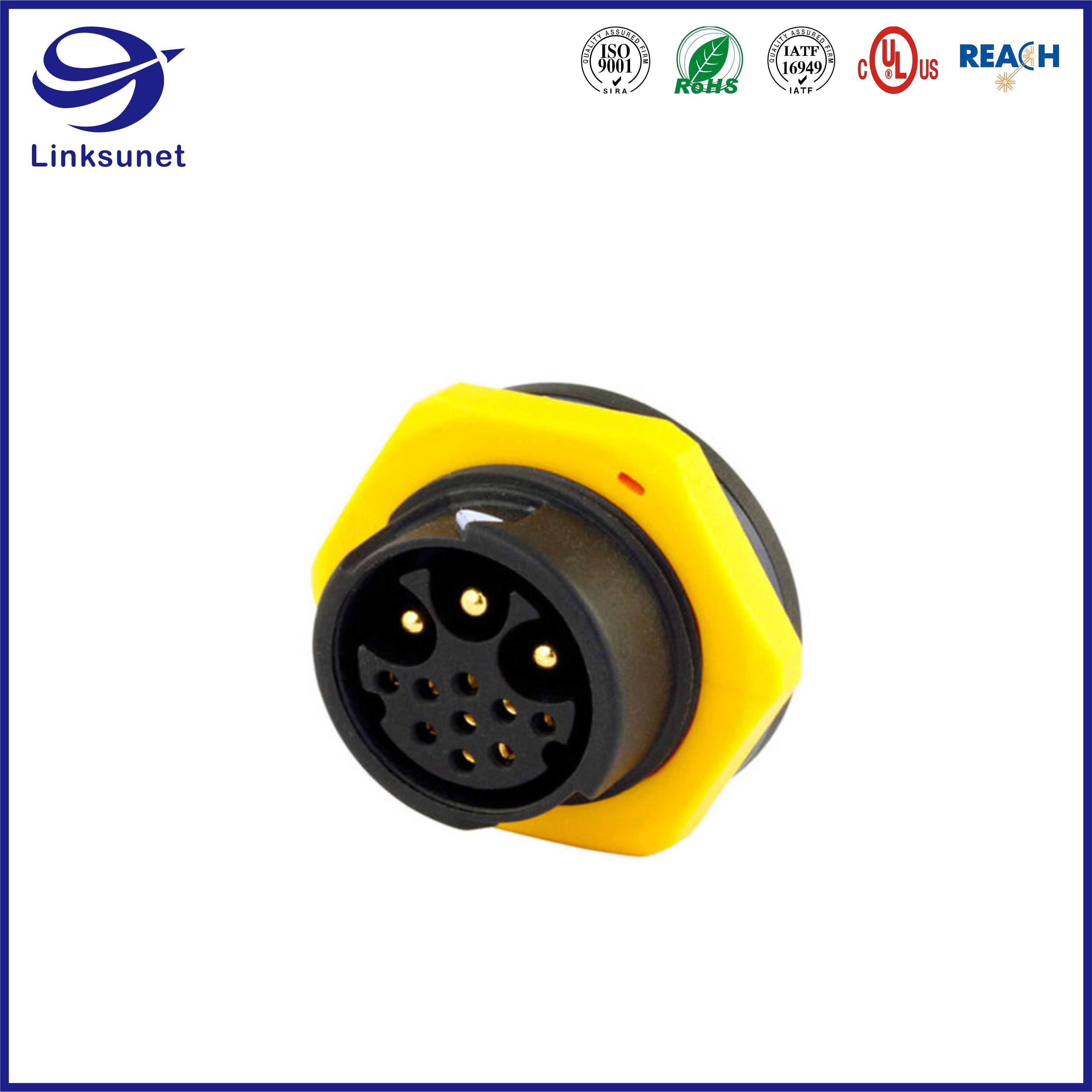 Middle Series Led Waterproof Connector For Industrial Wire Harness