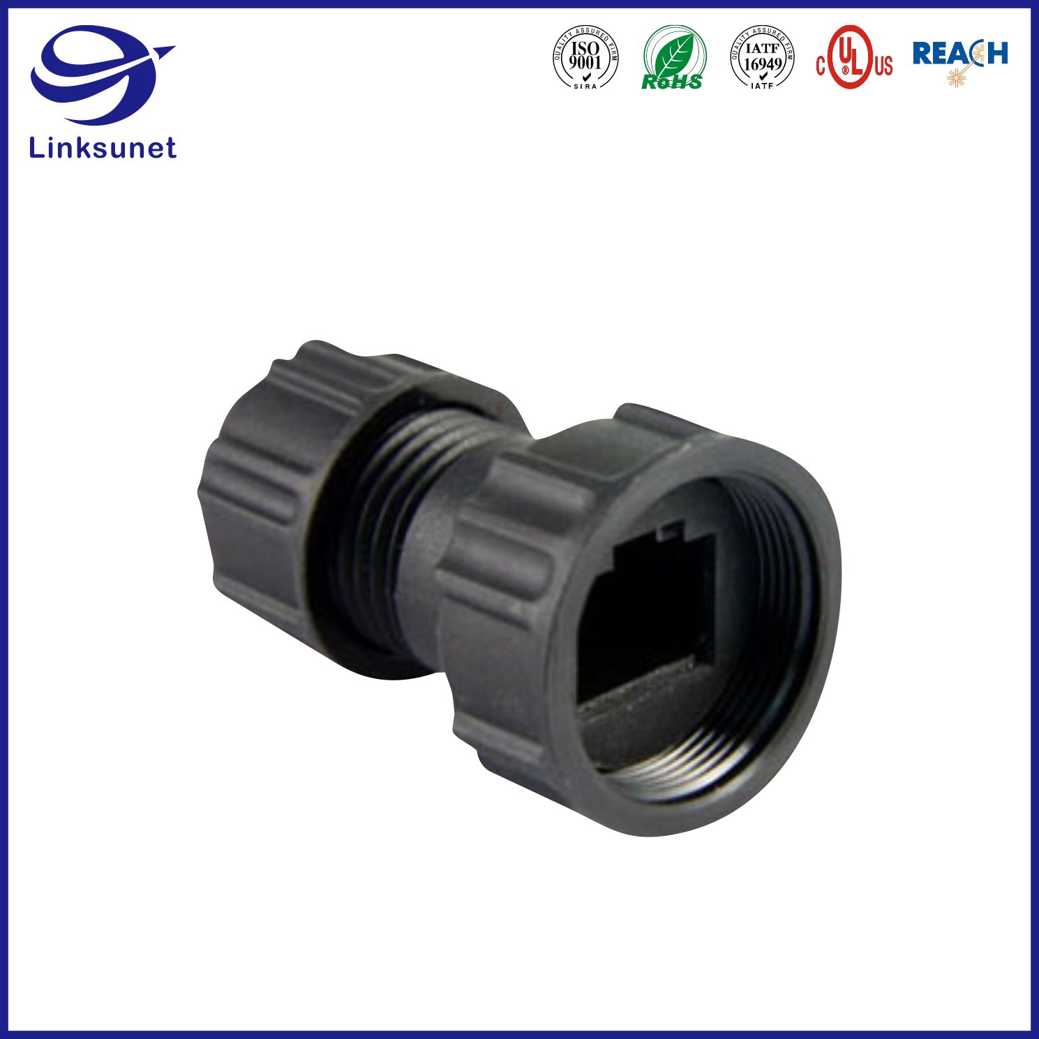 RJ45 Series Led Waterproof Connector For Industrial Wire Harness